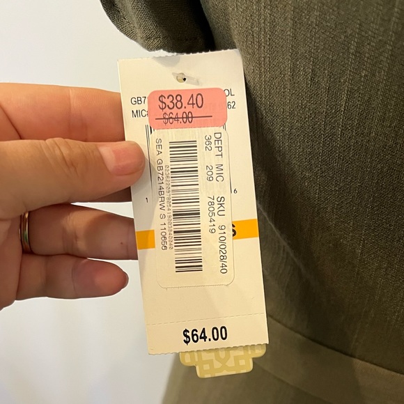 Green button down dress - Picture 3 of 3